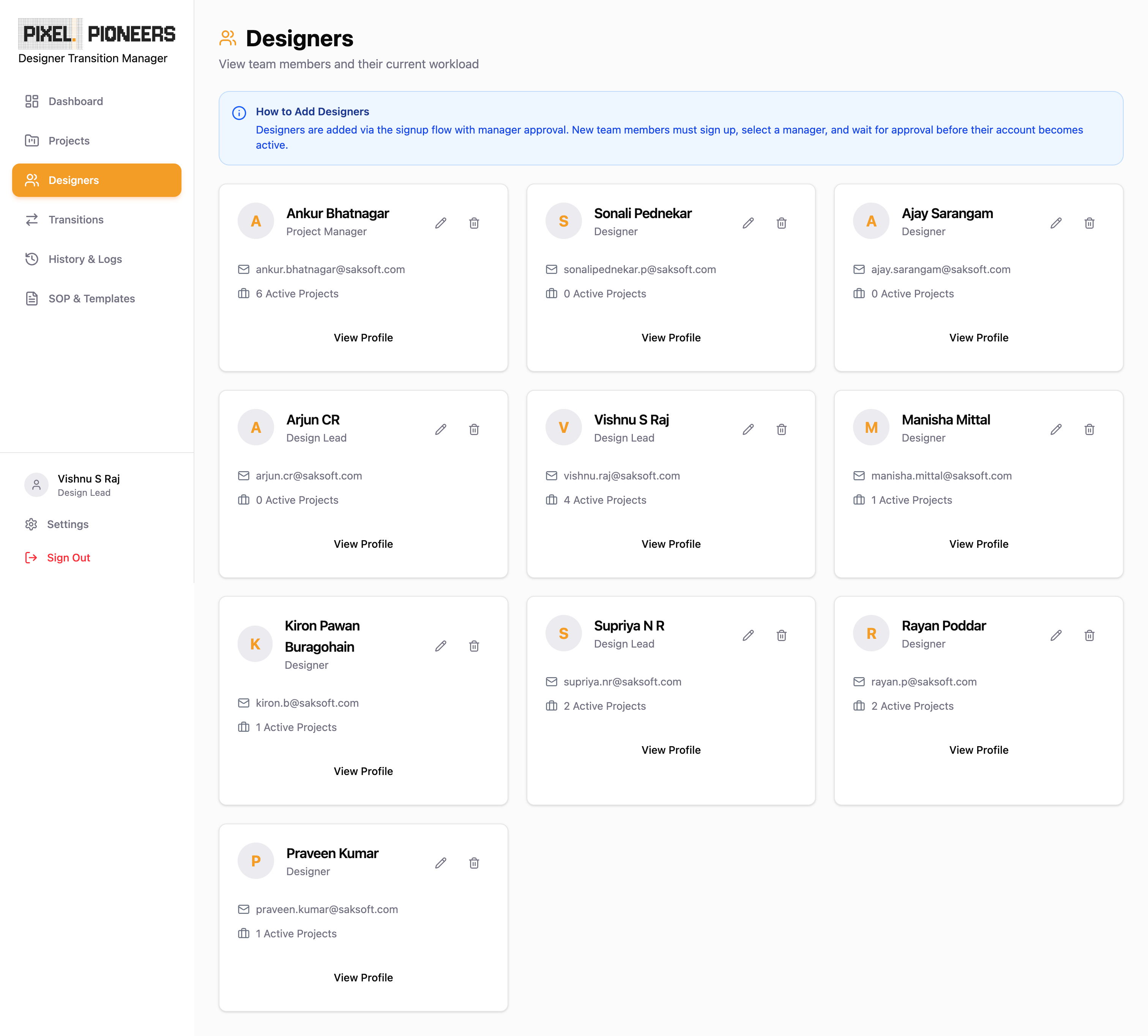 DTM — Designers