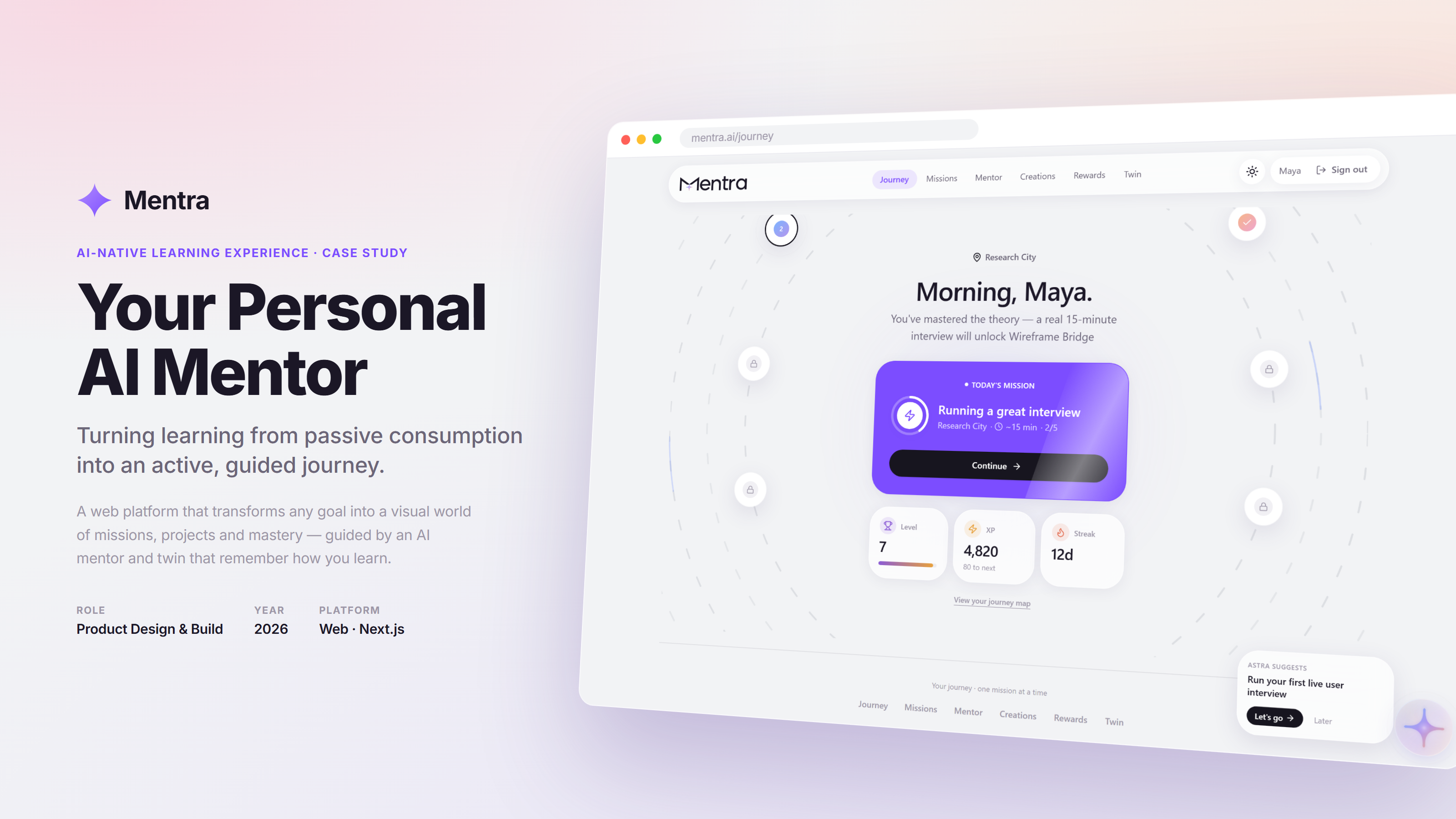 Mentra.ai — preview