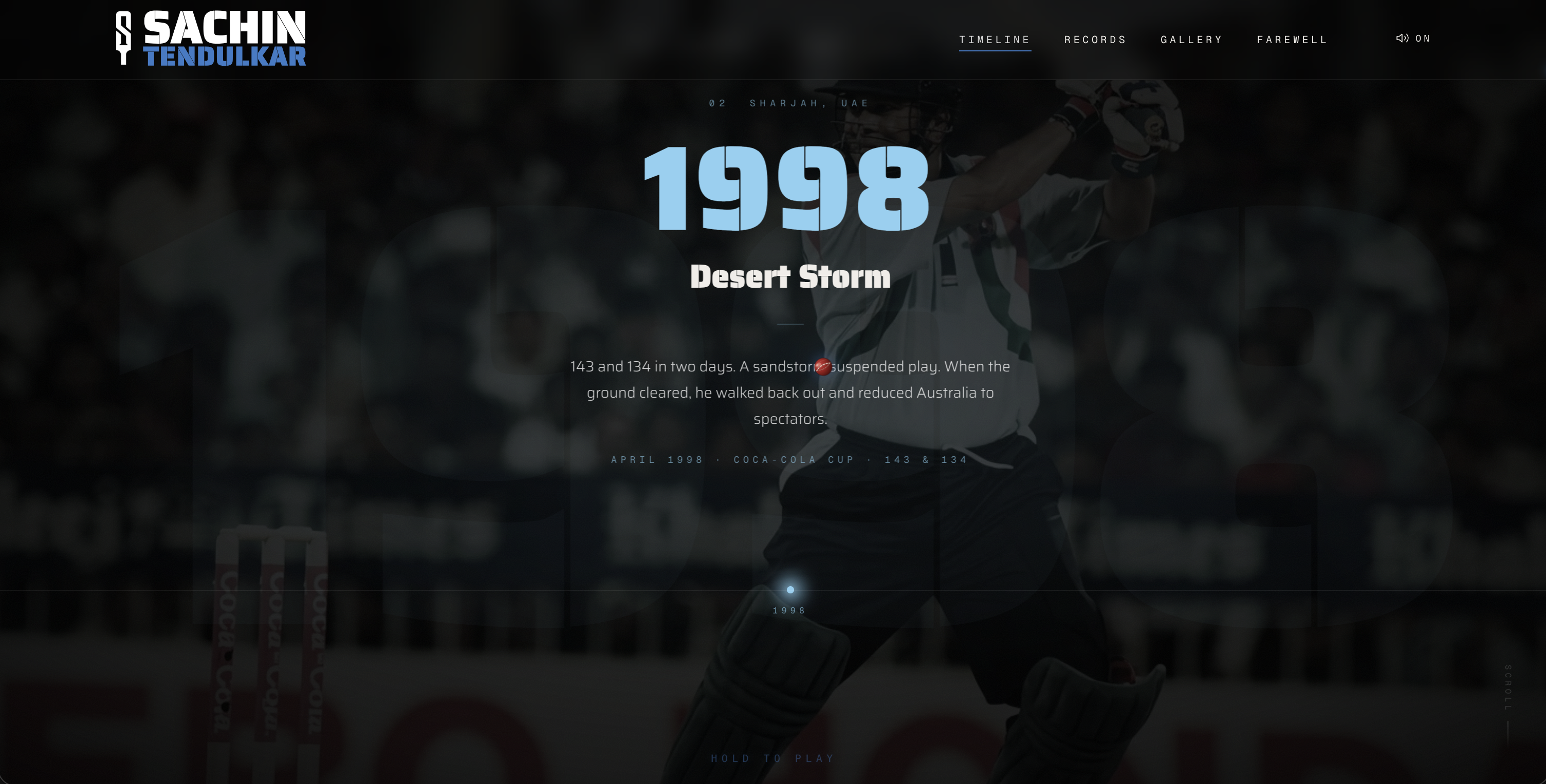 Sachin experience — the journey